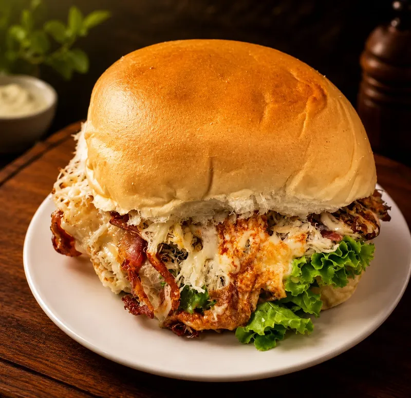 N°38 X-Frango Egg Bacon Salada