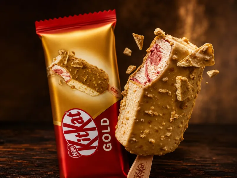 Sorvete Kit Kat Gold